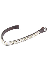 2024 PS Of Sweden Pearl Delight Browband 1220 - 230 - Brown Leather